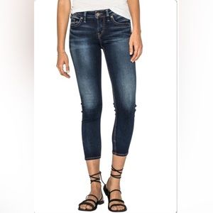Silver Jeans Santorini Crop Dark Wash
